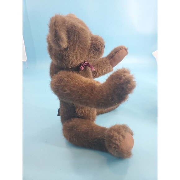 Boyds Plush Bear Vintage 90's 5 Way Jointed Brown Appx 16" Read - Picture 3 of 13